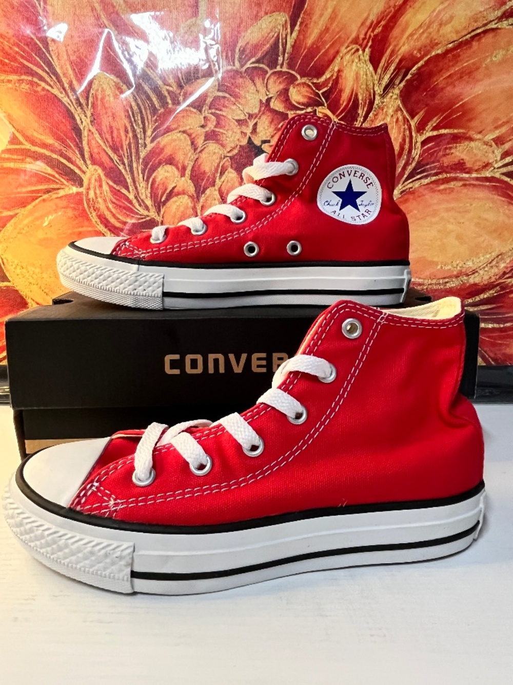 New in Box Red Converse All Star Size 13Y